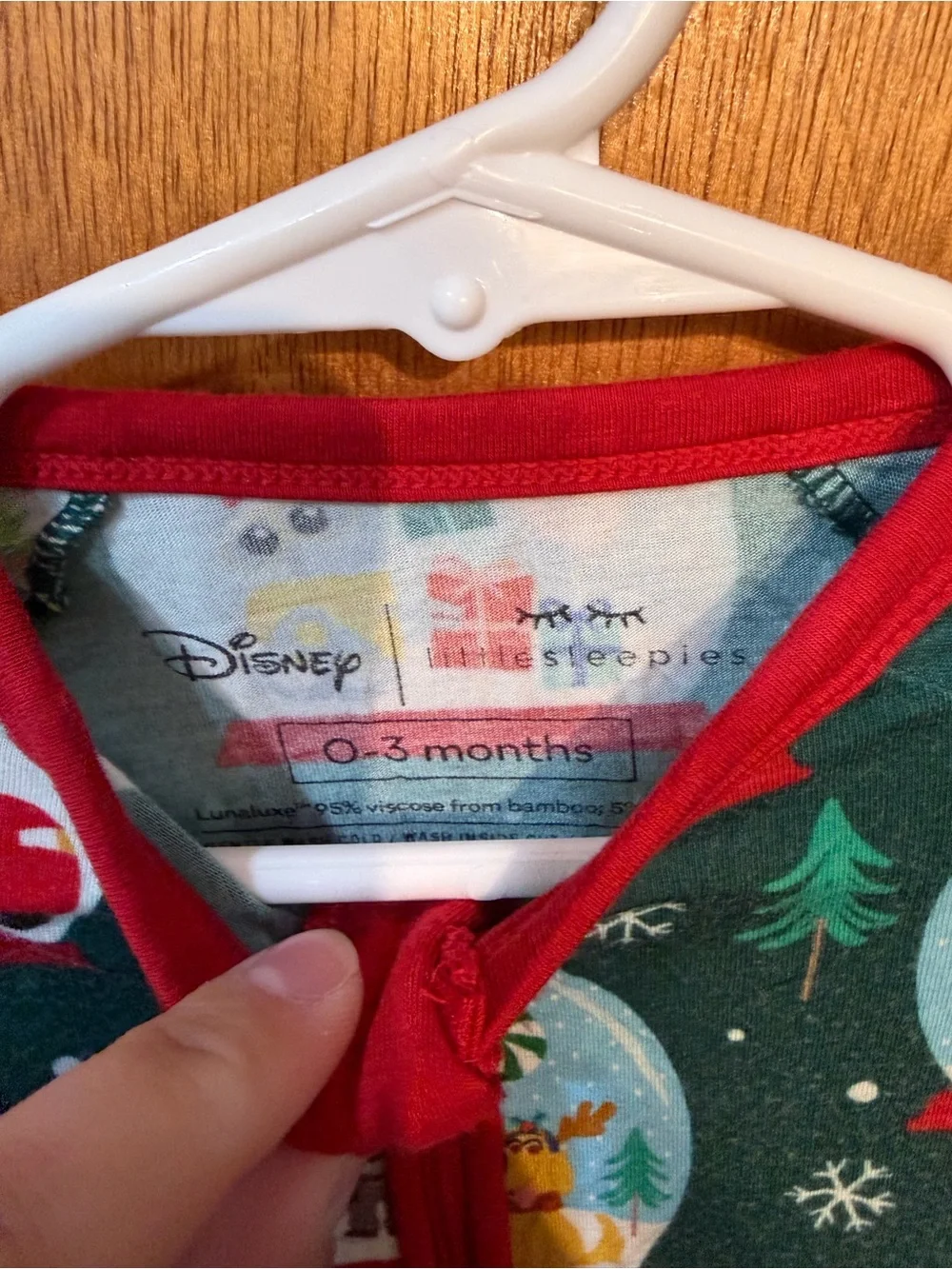 Little Sleepies Disney Holiday Print 0-3